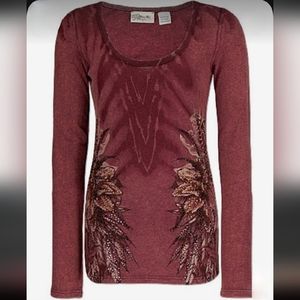 Long sleeve floral tee by Miss Me